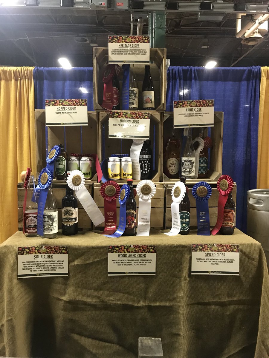 AmandaK_Martin's tweet photo. Did you know Pennsylvania is 6th in the nation for hard cider production? I didn’t! Did you know there are a dozen different types of ciders? Learning so much at #PAFS18! #pafs2018 @CiderCulture https://t.co/iAeZvq0404
