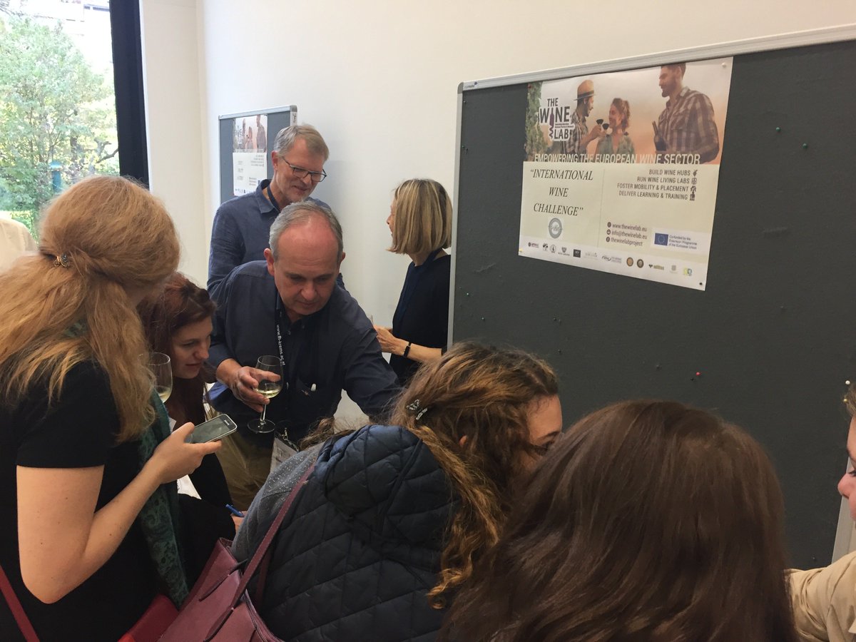 TheWineLabEU's tweet photo. The first @TheWineLabEU #Taste &amp; #Create workshop in Krems, Austria held in the frame of the Culinary and Wine Tourism Conference 2017 by @fhkrems with participation of students, researchers, project partners from different countries. #wine #gastronomy #tourism #culture https://t.co/3TanwGtx89