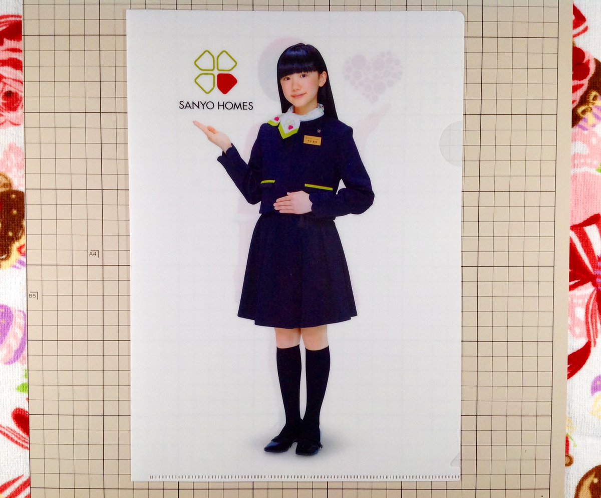 サンヨーホームズのクリアファイルが届きました〜☺️✨💕💖 愛菜