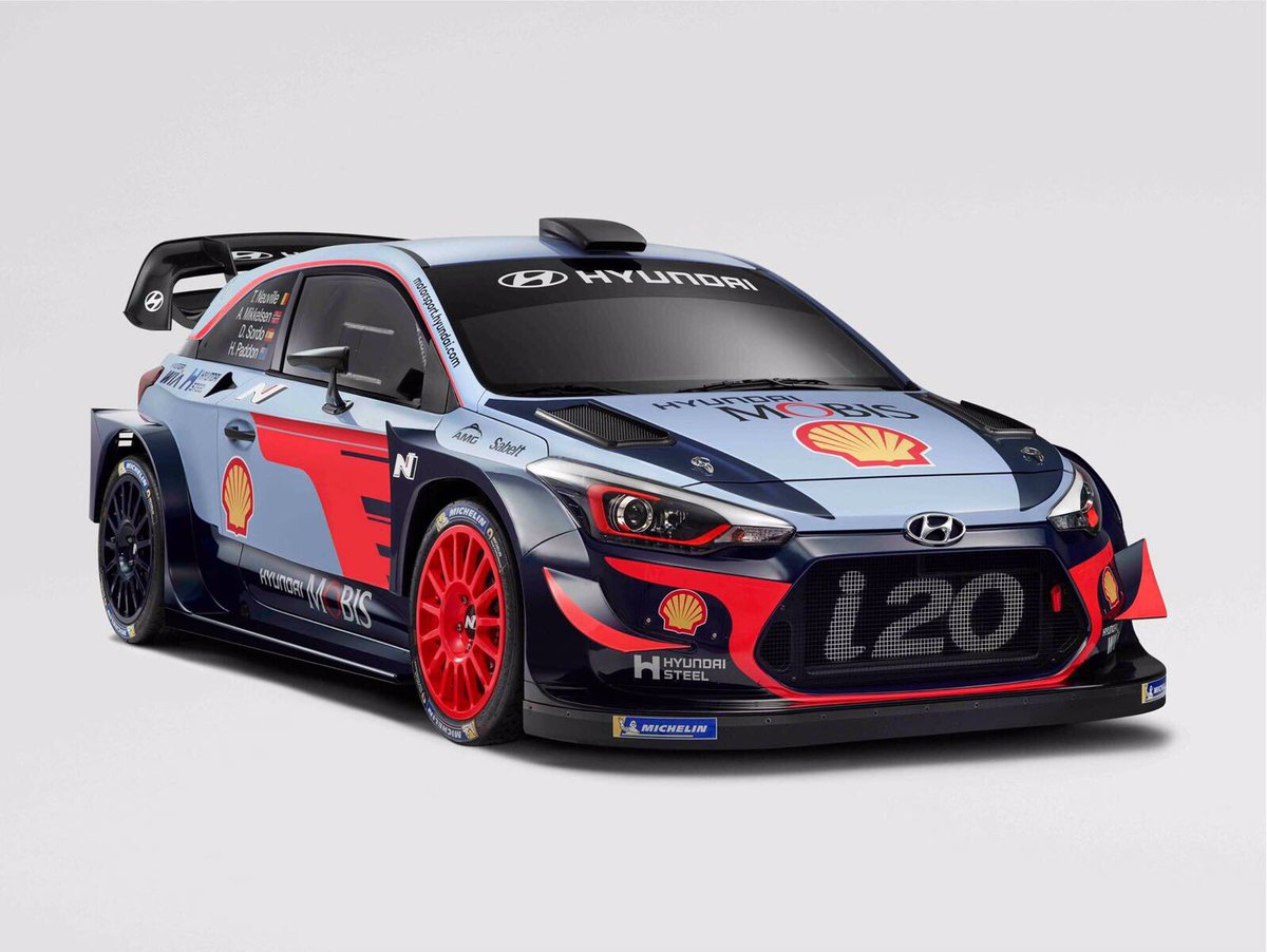 DaniSordo's tweet photo. Así lucirá nuestro Hyundai i20 WRC  en la temporada 2018. ¿Qué os parece? https://t.co/QTXTCwWqq6