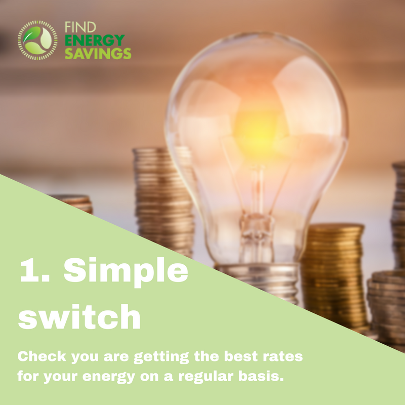 National cut your energy costs day tip 1:
