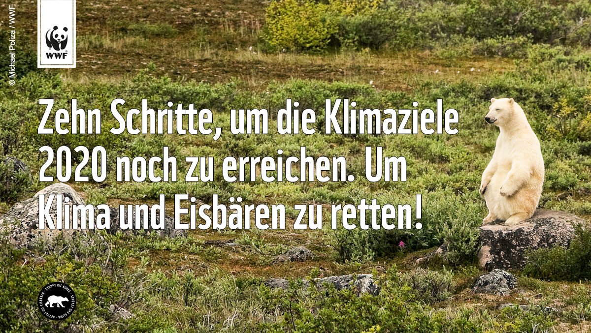 Es ist schlichtweg falsch zu behaupten, dass die #Klimaziel​e 2020 nicht erreichbar wären. Noch haben wir sehr wohl die Chance das Klima zu retten: blog.wwf.de/zehn-schritte-… #kohlefrei
