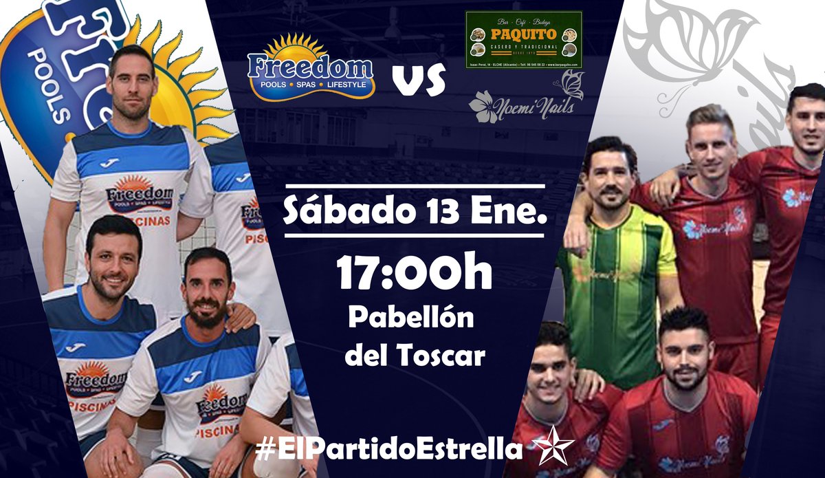 _SoloQuedaVOX's tweet photo. #BuenosDias 👋 
Hoy a las 17:00h ⏰ en el Pab. del Toscar tenemos el #PartidoEstrella 🌟 en Segunda División. 
¡La lucha por el ascenso en vivo! 

@FreedomPoolsESP 🆚 @noeminailsfs 

               ¡No te lo pierdas! https://t.co/J9mi4YxYQi