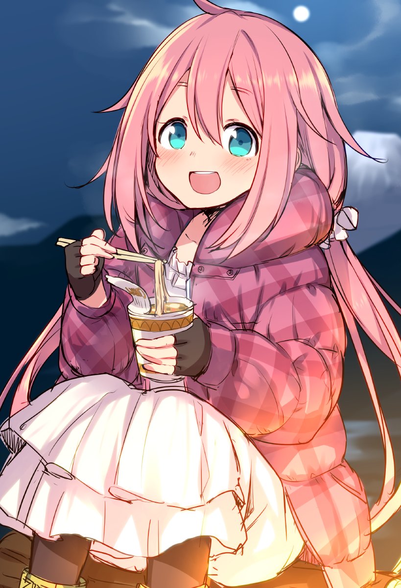 平賀まつり なでしこちゃんらくがき 今期で一番ラーメンが食べたくなったのはゆるキャンでした