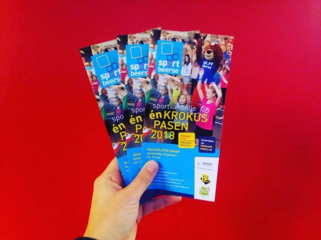 SportBeerse's tweet photo. Inschrijven voor de #sportdagen tijdens de #krokusvakantie én #paasvakantie kan vanaf donderdag 18 januari om 17 uur! Meer info op https://t.co/ZEAo6nngwk
#sportersbelevenmeer #sportbeerse https://t.co/7WvUnXrtdU