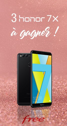 [#Jeuconcours] A l'occasion du 6e anniversaire de #Freemobile, RT ce post &amp; follow @Freemobile &amp; @Honor_fr puis croise les doigts très fort pour tenter de gagner un des trois #Honor7X mis en jeu !
Tirage au sort le 17/01 à midi ! 🎂🎉🎁📱