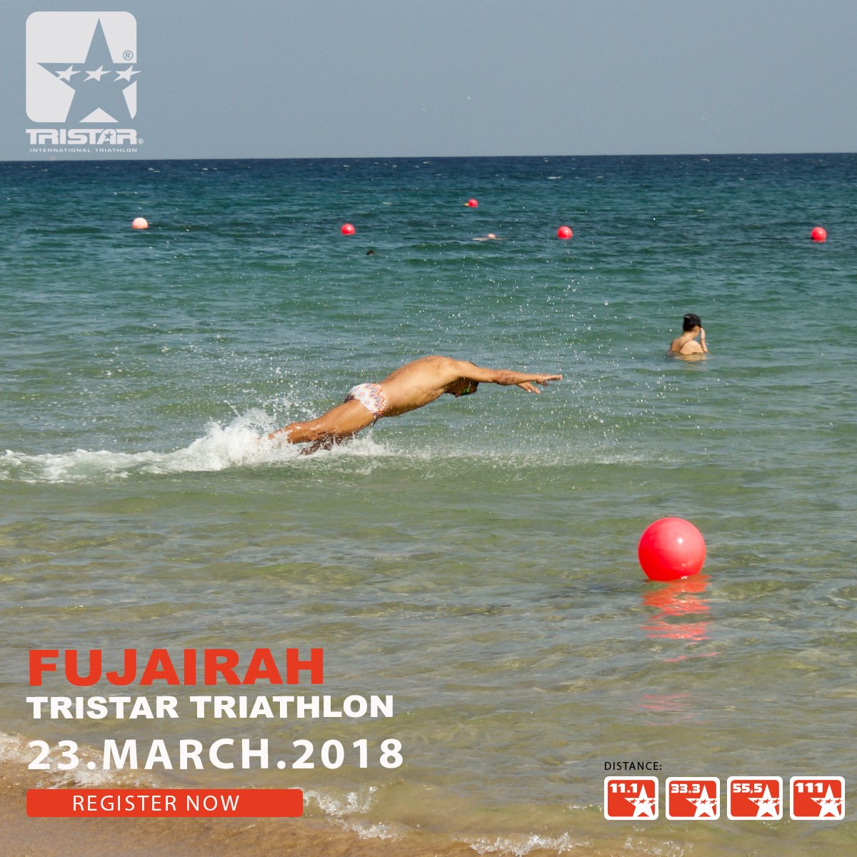 ⭐You don't like the cold European weather in March?⭐We have the solution: TriStar Fujairah, 23 March! You can expect 25 degrees and sunshine.⭐️ Don’t miss perfect triathlon conditions!
#TriStar #triathlon #Fujairah #TriStarTriathlonFujairah