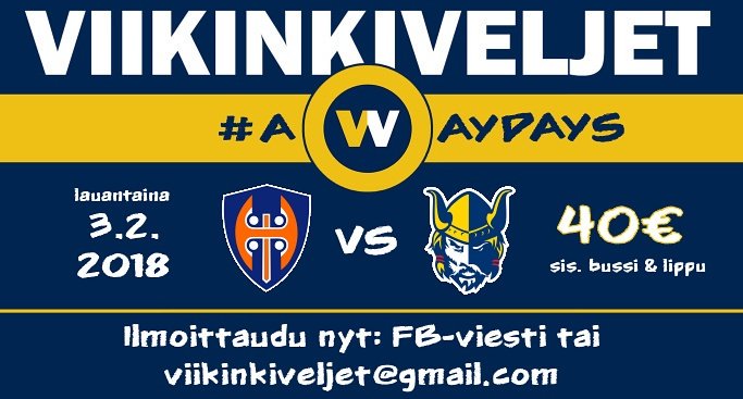 Ilmoittaudu nyt!
#viikinkiveljet #awaydays #jukurit #liiga