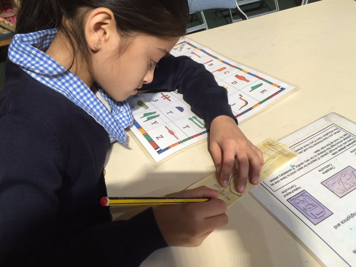dmn_uks2's tweet photo. Reading for purpose at @BagshawMuseum to learn about the Egyptians and making our own cartouche. https://t.co/6GPZlXdFUK