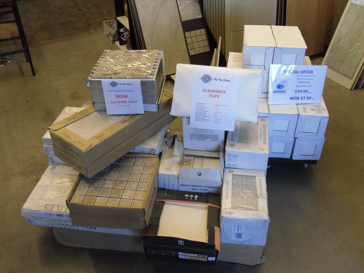 Ceramfixtiling's tweet photo. We still have a selection of clearance tiles available. So if you have a small area to cover pop in to see if we have something to suit your home #thetilestudio #NP7 #home #HomeImprovement https://t.co/V2oHN8933X
