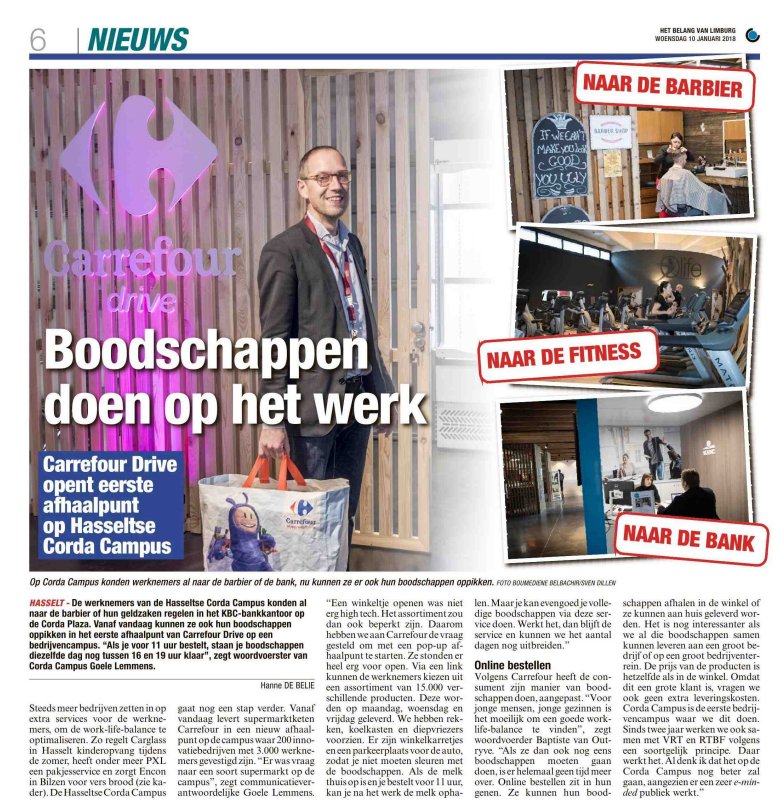 Alweer een nieuwe service op onze campus. Naar de winkel rijden om boodschappen te doen, is vanaf nu verleden tijd. Welkom op <a href="/cordacampus/">Corda Campus</a>, <a href="/CarrefourGroup/">Carrefour</a>!