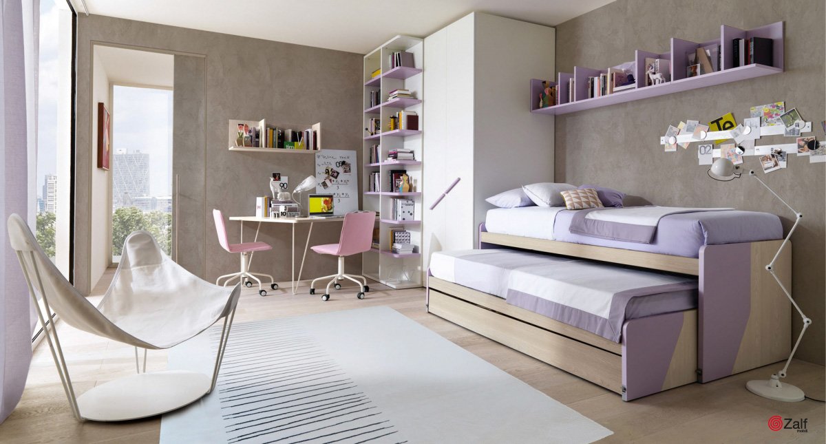 #Zalf Z233 è perfetta per chi cerca una #cameradaletto per ragazzi con uno stile allegro, divertente ma che sia anche conveniente: bit.ly/CamerettaZ233