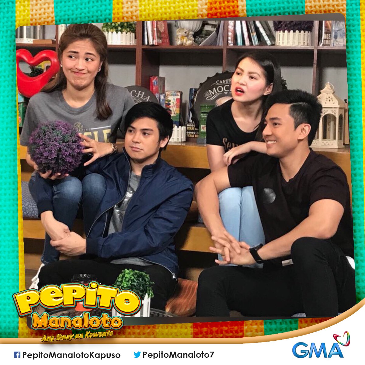 PepitoManaloto's tweet photo. Kilig overload na naman ngayon Sabado dahil may #ChiNikki na, may #EriKat pa! 

#Pepito5thWheel @MyJaps @dealwithBARBIE @jak_roberto https://t.co/mXMXFJRq6w