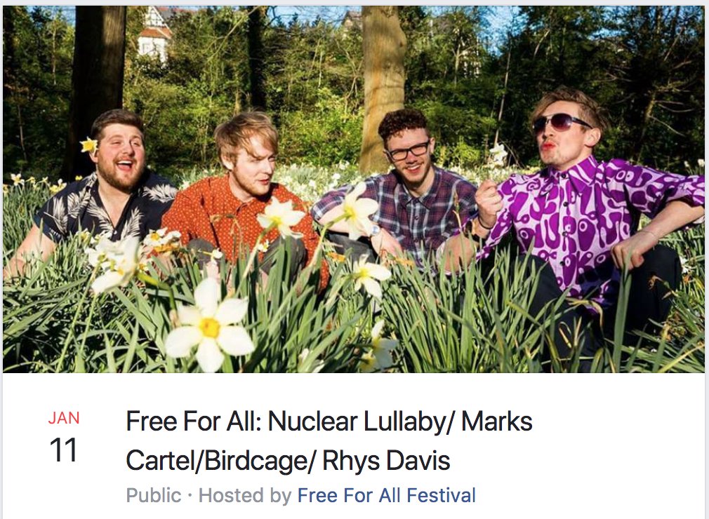 THURSDAY // <a href="/themarkscartel/">The Marks Cartel</a> play <a href="/TheMoonCardiff/">The Moon Cardiff 🎟️SUPPORT YR LOCAL MUSIC VENUE</a> along with <a href="/nuclear_lullaby/">Nuclear Lullaby</a>, <a href="/WeAreBirdcage/">BIRDCAGE</a> &amp; @rhysdavismusic! facebook.com/events/2944580…