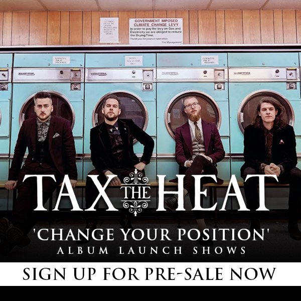 TaxTheHeat's tweet image. We're announcing some very special shows soon! 

These will be our first shows of 2018 and the first chance to hear some brand new tracks from our album 'Change Your Position' live. Bring it on!

Sign up to be the first to know when they go on sale - themjrgroup.com/tax-heat-2018/