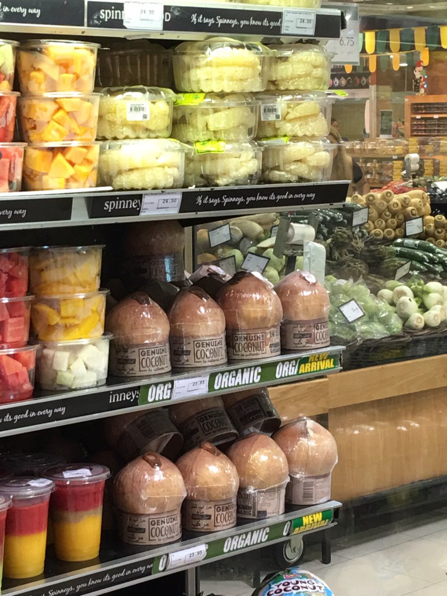 Greenbug_MJSF's tweet photo. The contradiction of selling "#Organic" coconuts (wonderfully wrapped and protected by nature) in completely unnecessary #plastic packaging, accompanied by a plastic straw. Isn't sustainability one of the premises of #organicfood? #EnvironmentalVandalism https://t.co/xauWkR6NS7