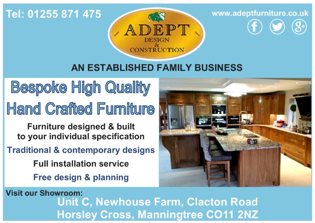 Bespoke High Quality Hand Crafted #Furniture by @AdeptDesign_Con  #Home #Kitchens #Bedrooms #Bathrooms #Office + #Sports Club Changing Rooms More info: adeptfurniture.co.uk & facebook.com/Adept-Design-C… #Manningtree #Tendring #Essex