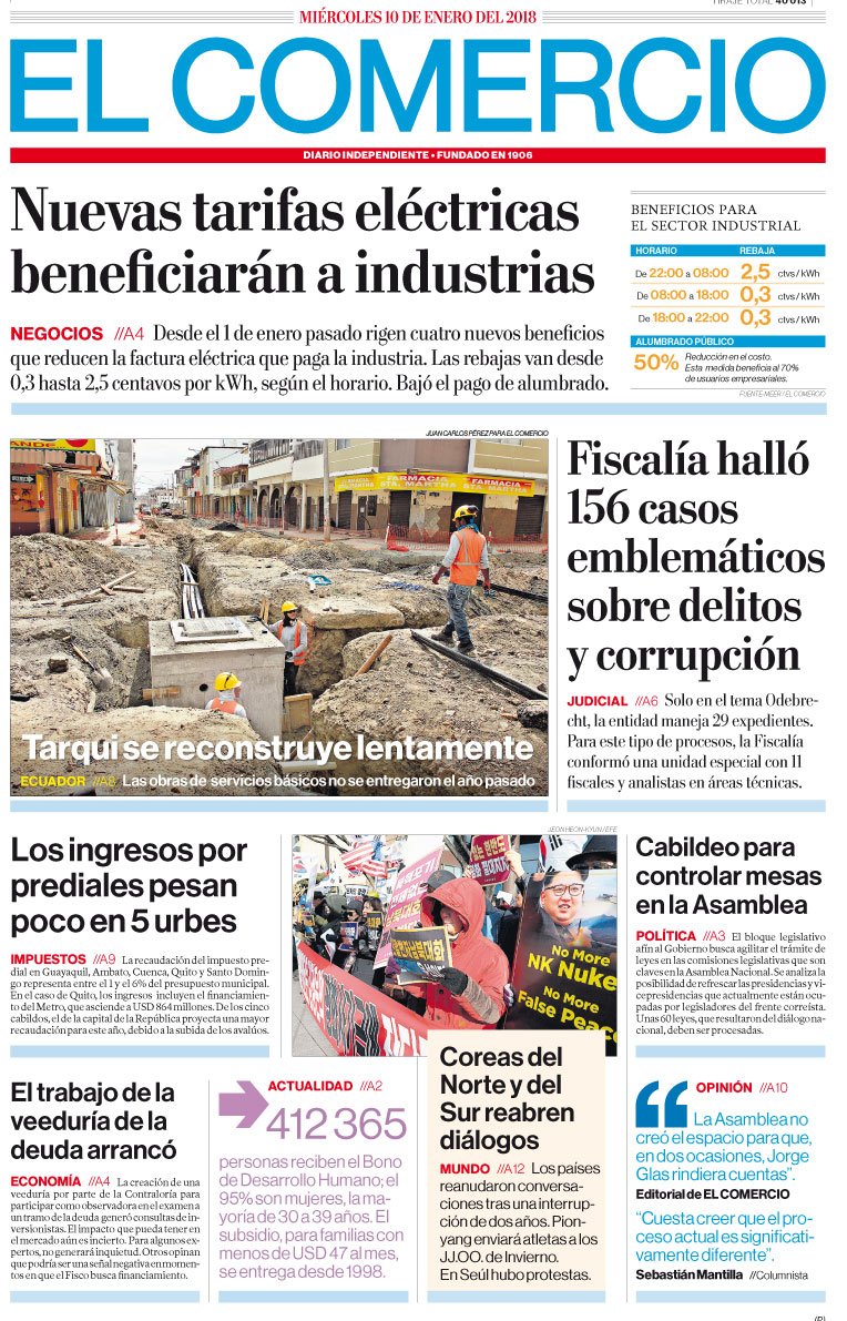 El Comercio On Twitter Compartimos Parte De La Portadaec Con Lo