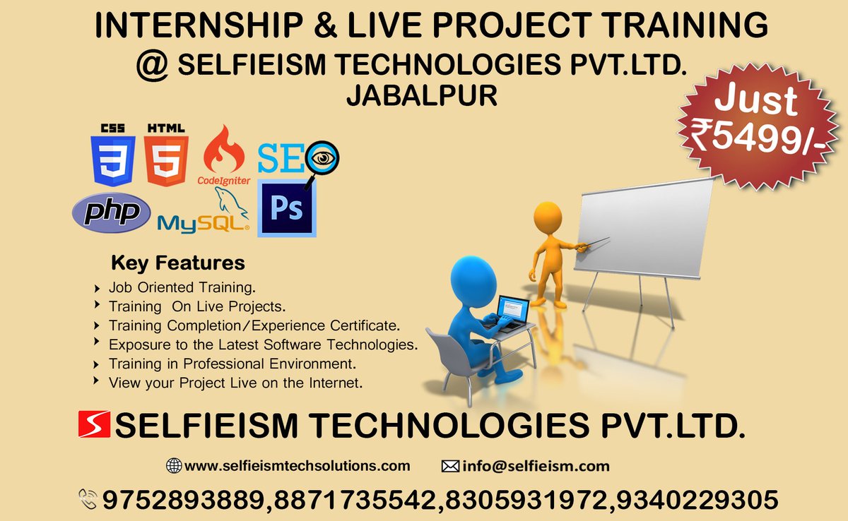 selfieism's tweet photo. Internship &amp; Live Project Training @ #_SelfieismTechnologies https://t.co/pwEskHc45O.  
 #Job_Oriented_Training.
 #Training_On_Live_Projects.  
 #Training_Completion_Experience_Certificate.
 #Exposure_to_the_Latest_Software_Technologies.
 #Training_in_Professional_Environment. https://t.co/3FBgcPYpKX