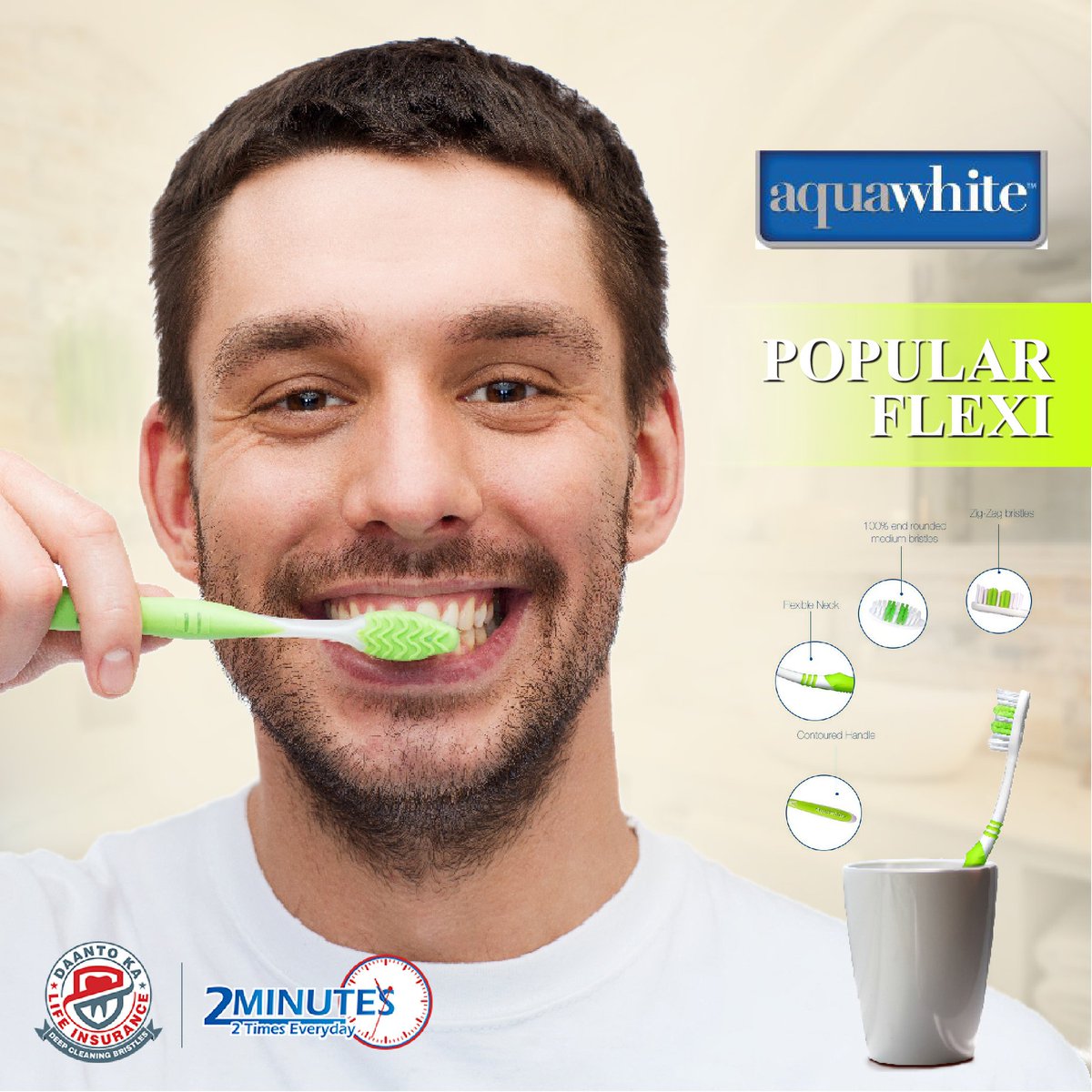 aquawhiteindia's tweet photo. Zig-zag Bristles helps to remove food particles stuck in between your teeth. Brush your teeth 2 minutes, 2 times a day with ' @aquawhiteindia ' Popular Flexi Toothbrush and have a healthy smile.
Shop it at Amazon: https://t.co/z3buN10mPB
#SayNoToCavities #HealthyTeeth #Toothbush https://t.co/dPMC7sjL4r