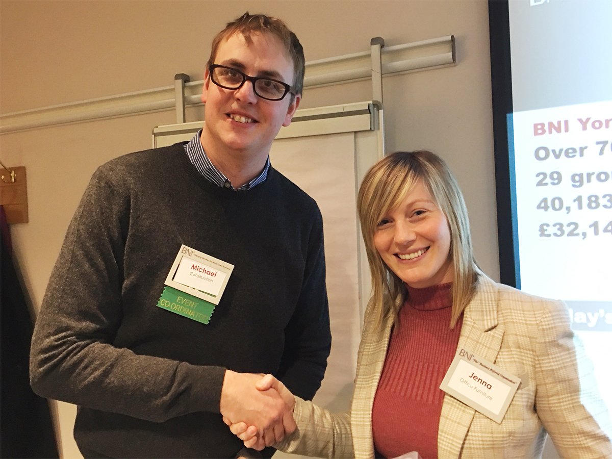 Great to welcome a brand new member Jenna from <a href="/ReworkFurniture/">Re:Work</a> supplying #Office #furniture 
wearerework.co.uk