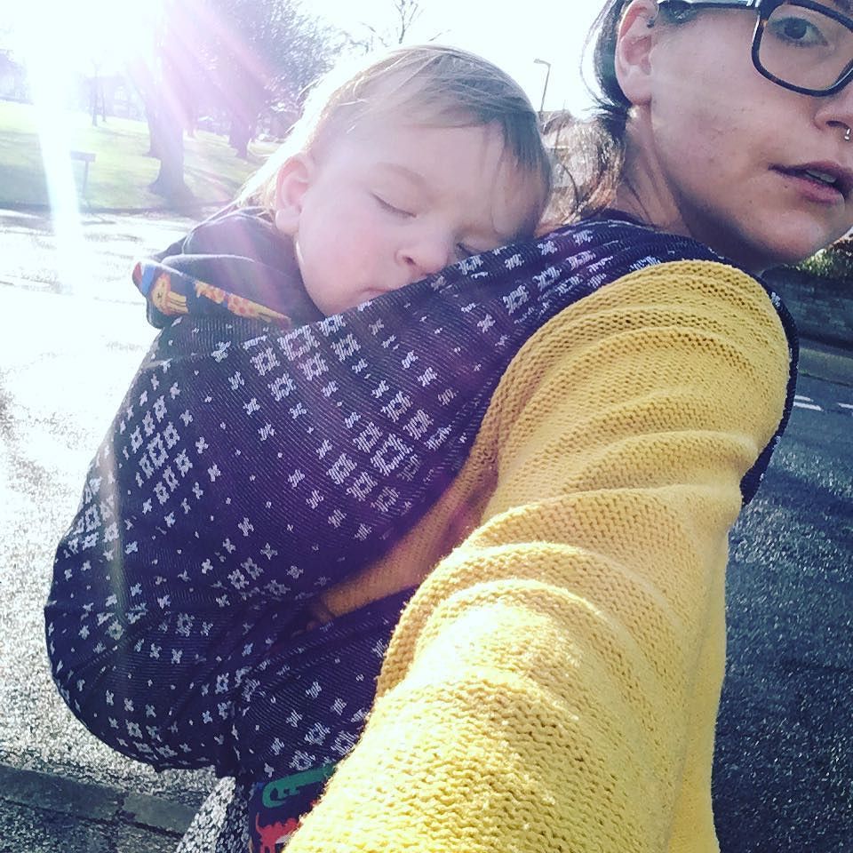 hypnobirth_mf's tweet photo. Breaking in this gorgeous woven on our trip to group today 😍 #carrythemclose #soulslings @soulslings https://t.co/TDV48Ib6HJ https://t.co/2iDr255X4d
