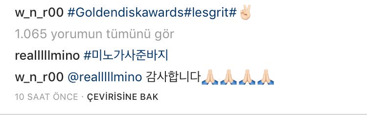 winnerteamtr's tweet photo. Mino’nun Yoon ig fotoğrafına yaptığı yorum: “#.ThePantsThatMinoBought (for yoon)” 😏 
-
Yani o yeşil donu aldığın için çok mu gururlusun Mino, Yoon hemen abine teşekkür et 😅👀💞 (etti) https://t.co/iEIRVr5ENO