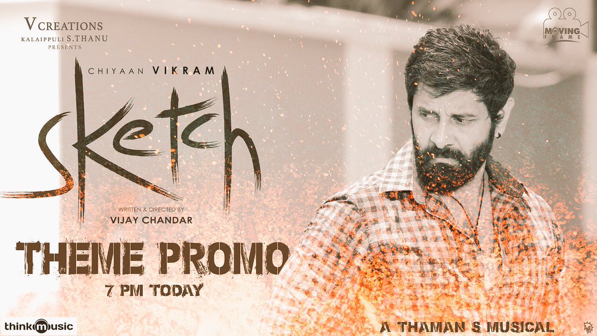 Actor_Vikram's tweet photo. RT raagadotcom: And the last track of #Sketch - #ThemeOfSketch is on its way 😍 Stay Tuned!!
Meanwhile enjoy ► https://t.co/GOkIo1ZMGc 🙌
#ChiyaanVikram tamannaahspeaks MusicThaman #KannaveKannave #achibuchi #CheeniChillaallee #dhaadikaara #vaanamtho… https://t.co/HUXhm7wxH0