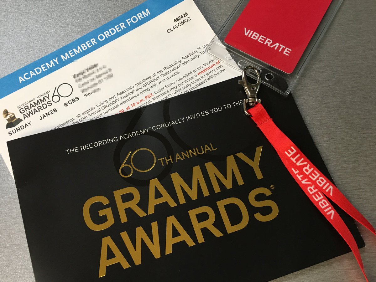 viberate's tweet photo. “You know your music service is getting the right attention when you get an invitation to the Grammys. Now let’s learn how to tie a bow tie.” #grammys https://t.co/KiovlaVHkV