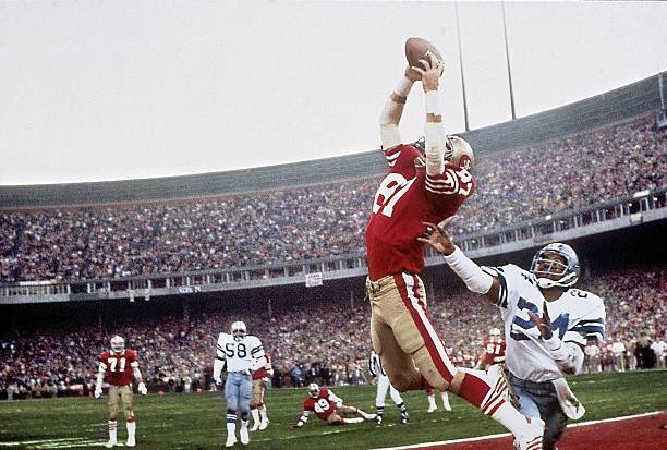 darrenrovell's tweet photo. This Day In 1982: Montana to Clark for “The Catch” https://t.co/I2ph7G25rh