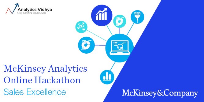 AnalyticsVidhya's tweet photo. #MachineLearningHackathon
Just 10 days to go for the McKinsey Analytics Online Hackathon - Sales Excellence. Participate to win a once-in-a-lifetime all-expenses paid trip to an international analytics conference. C'mon, Hurry! Register Today:
https://t.co/sfRA7mjVhY @McKinsey https://t.co/yQLMLDAvPu