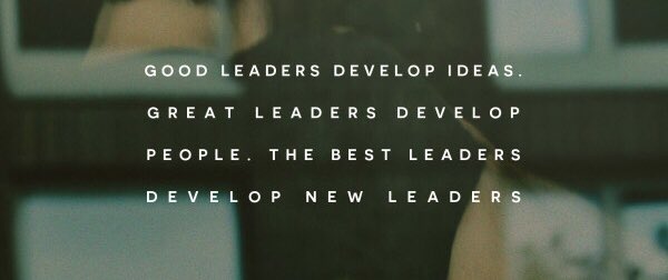 VAeducatorRJW's tweet photo. Good leaders develop ideas. 
Great leaders develop people. 
The best leaders develop new leaders. 

#LeadershipDevelopment 
#SuccessionPlanning 
#Pipeline 
@LeadVBCPS #Leadershipmatters https://t.co/BydUnRqPXm