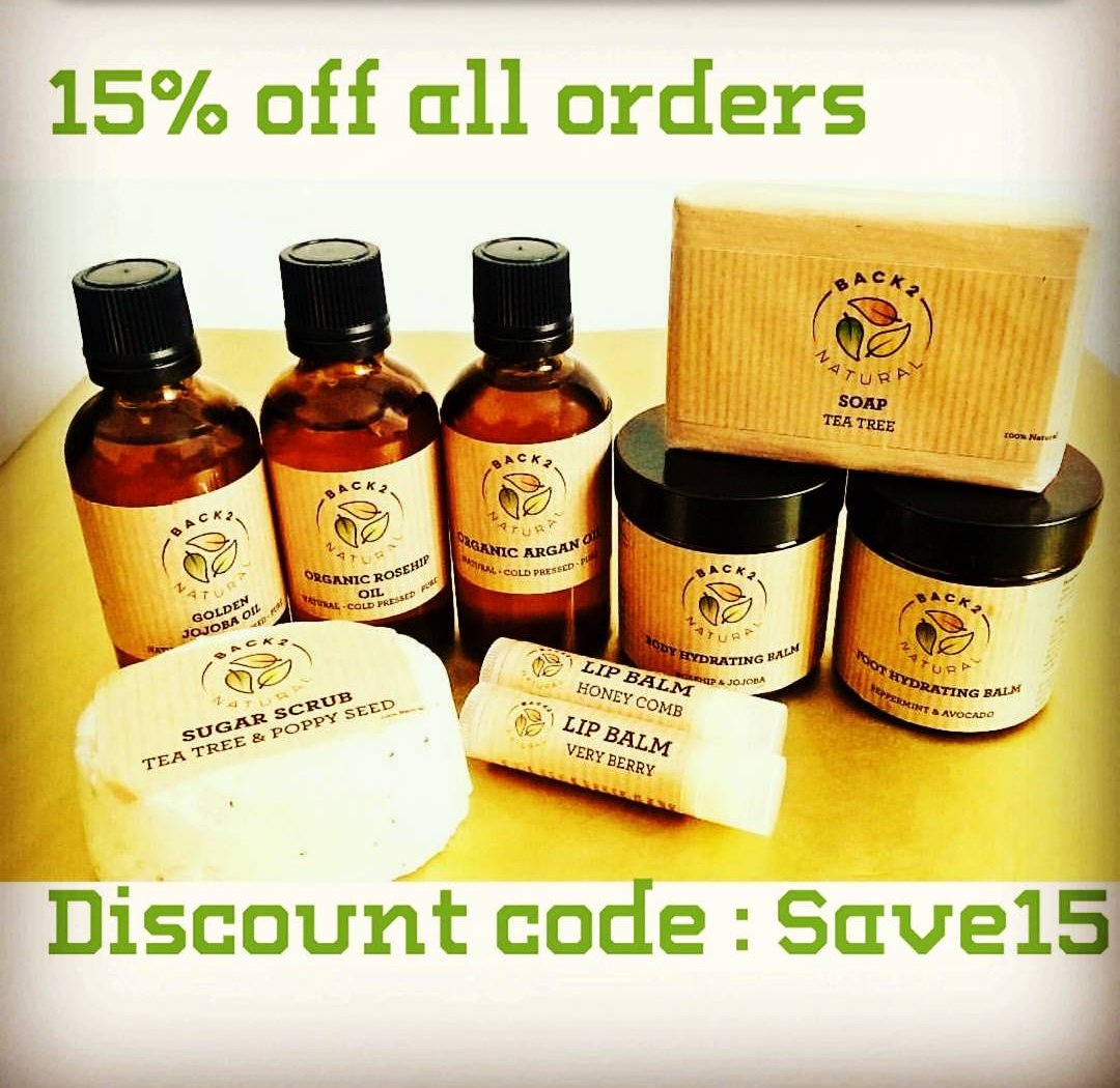 Back2NaturalUK's tweet image. Stock up on your natural beauty goods with 15% off all online orders with code: SAVE15. Offer ends this friday!
