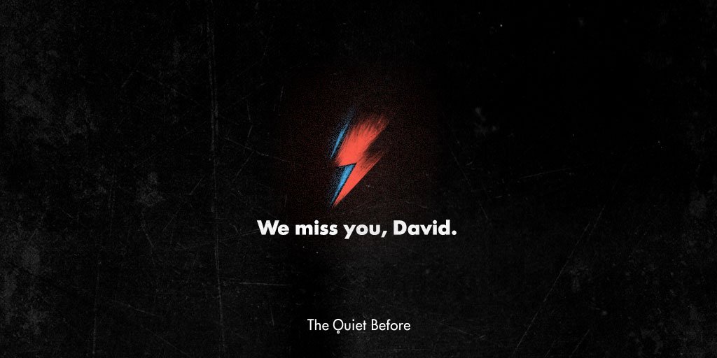 Two years have passed since Bowie has left us. He deeply influenced us since our teenage years and his music will keep shaping our dreams for a long, long time.
We miss you, David.
More: bit.ly/2DeWNpB
#thequietbefore #bowie