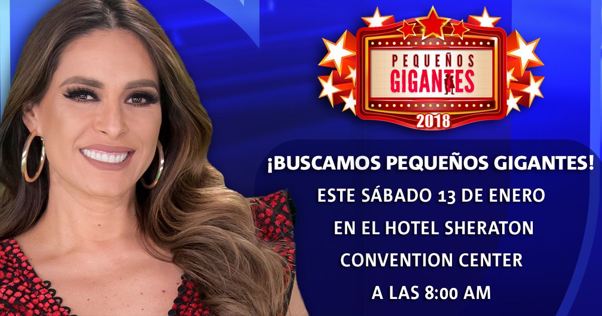 tele11PR's tweet photo. ¡La búsqueda de #PequenosGigantes sigue en Puerto Rico! Asiste a las #PequeAudiciones este sábado 13 de enero ¡Te esperamos! https://t.co/piN1X4QTnm https://t.co/wdFgyR2S9y
