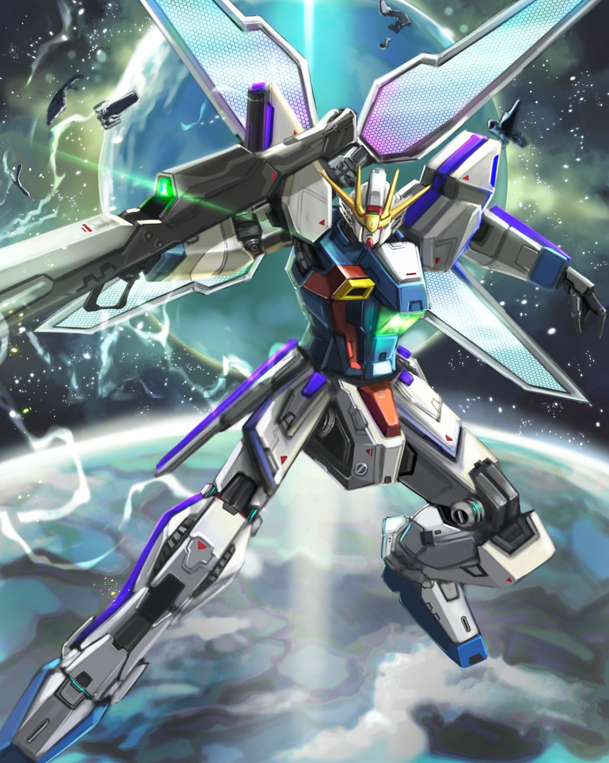 けんこ Pa Twitter ガンダムx 描きました 2枚目は背景なしです T Co F2nw6jsmi5 Twitter