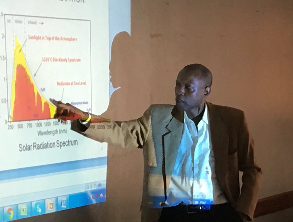 UR CoEB training Secondary Schools Teachers in Rwanda. Prof. Safari Bonfils _Climate & Atmospheric Science in Rwanda