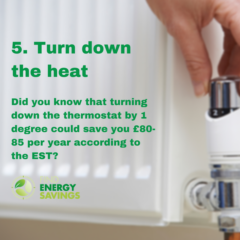 National cut your energy costs day tip 5: