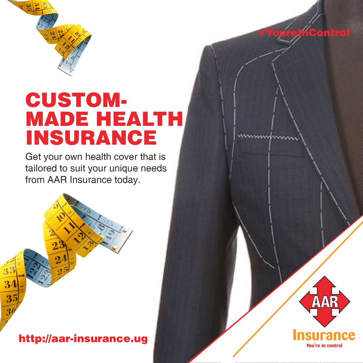 AARInsuranceU's tweet photo. #AARHealthInsurance

Whether you need health insurance for yourself, your business, or your family, AAR Insurance Uganda has a wide range of choices. Let our experts help you find the health cover you need.
Click here for more info: https://t.co/b458WAqPGD
#YoureInControl https://t.co/3lZ1uToHG3