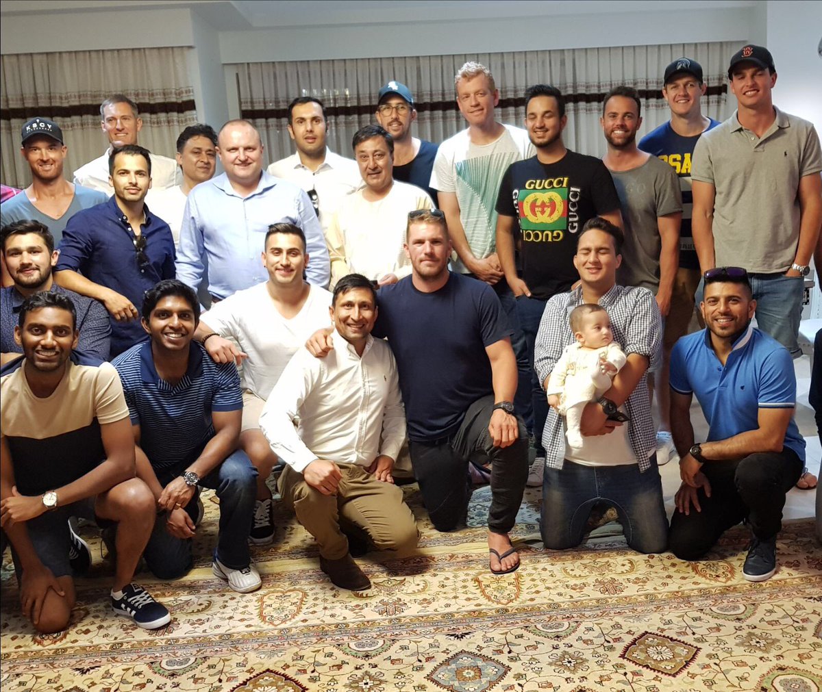 MohammadNabi007's tweet photo. I would like to sincerely  thank Sadath family for the dinner that they have prepared for my team Melbourne Renegade tonight.  I am very proud to have such friends here in Australia because you guys are always there for me. So, again I would like to 🙏 thanks 🇦🇫 @AaronFinch5 https://t.co/2Pm5E9rfCK