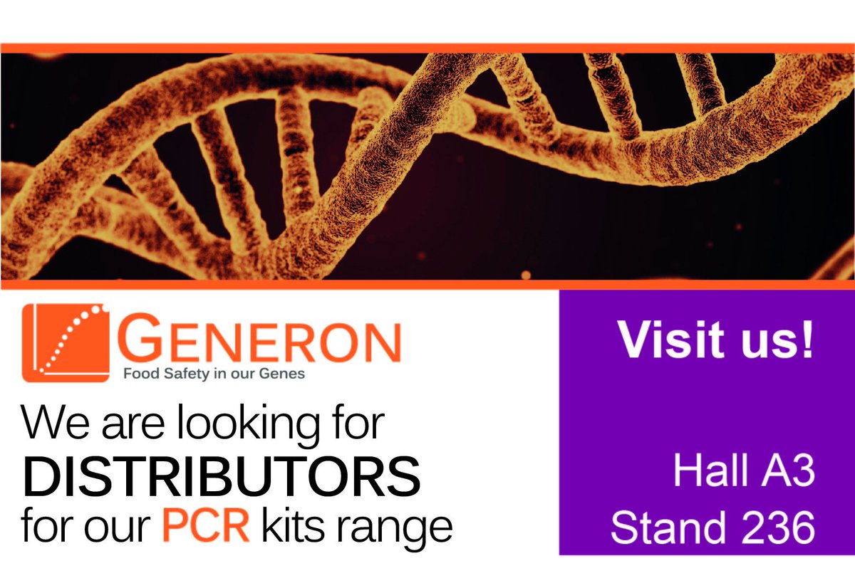 Generonspa's tweet image. We are looking for distributors. Visit us at Analytica 2018!
#FoodSafety #labtech #analytica2018