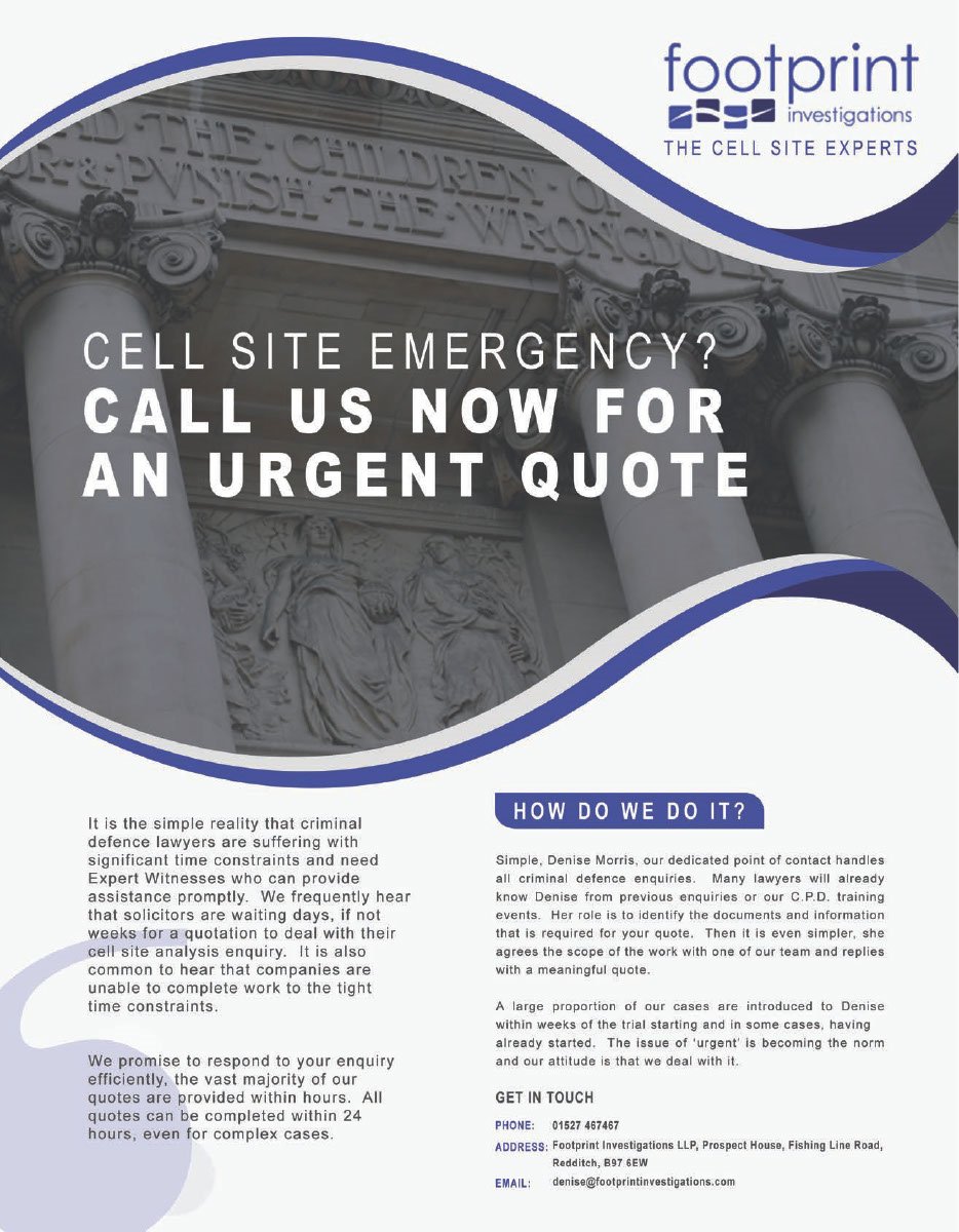cellsiteexperts's tweet photo. We can assist you with #CellSiteAnalysis no matter how #urgent the case 
#CellSiteEmergency #CriminalDefence #LegalAid #ExpertWitness #DigitalForensics #MobilePhoneEvidence https://t.co/acIwwtBrQ8