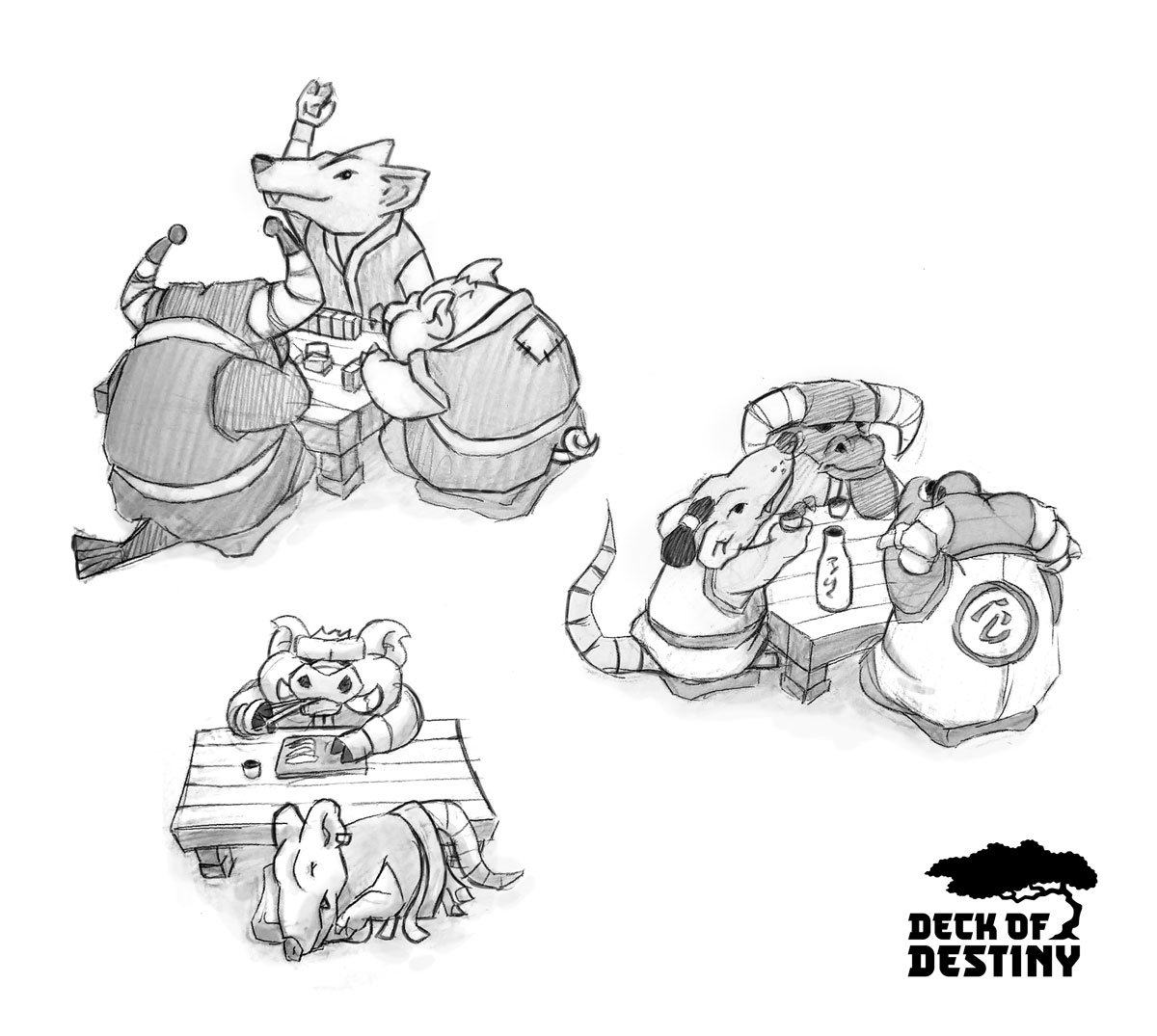 ScreenHeadMedia's tweet photo. These are some sketches for Deck of Destiny's intro sequence. Meet the mysterious storyteller in a dark corner of the local inn.
#indiegame #indiedev #sketches https://t.co/SXYwUVY0sP