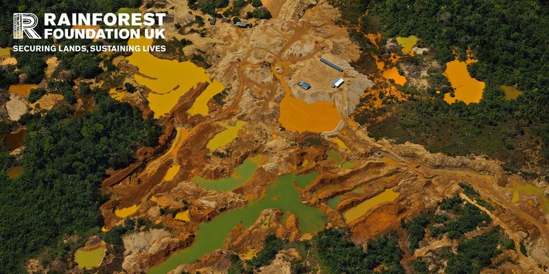 RFUK's tweet photo. Why are we working with #indigenous communities to stop illegal mining in #Peru? Partly because the amount of forest destroyed by gold-mining in Madre de Dios, Peru increased by 400% in a span of only 13 years! #alarmingstats https://t.co/J3x3ucELxC