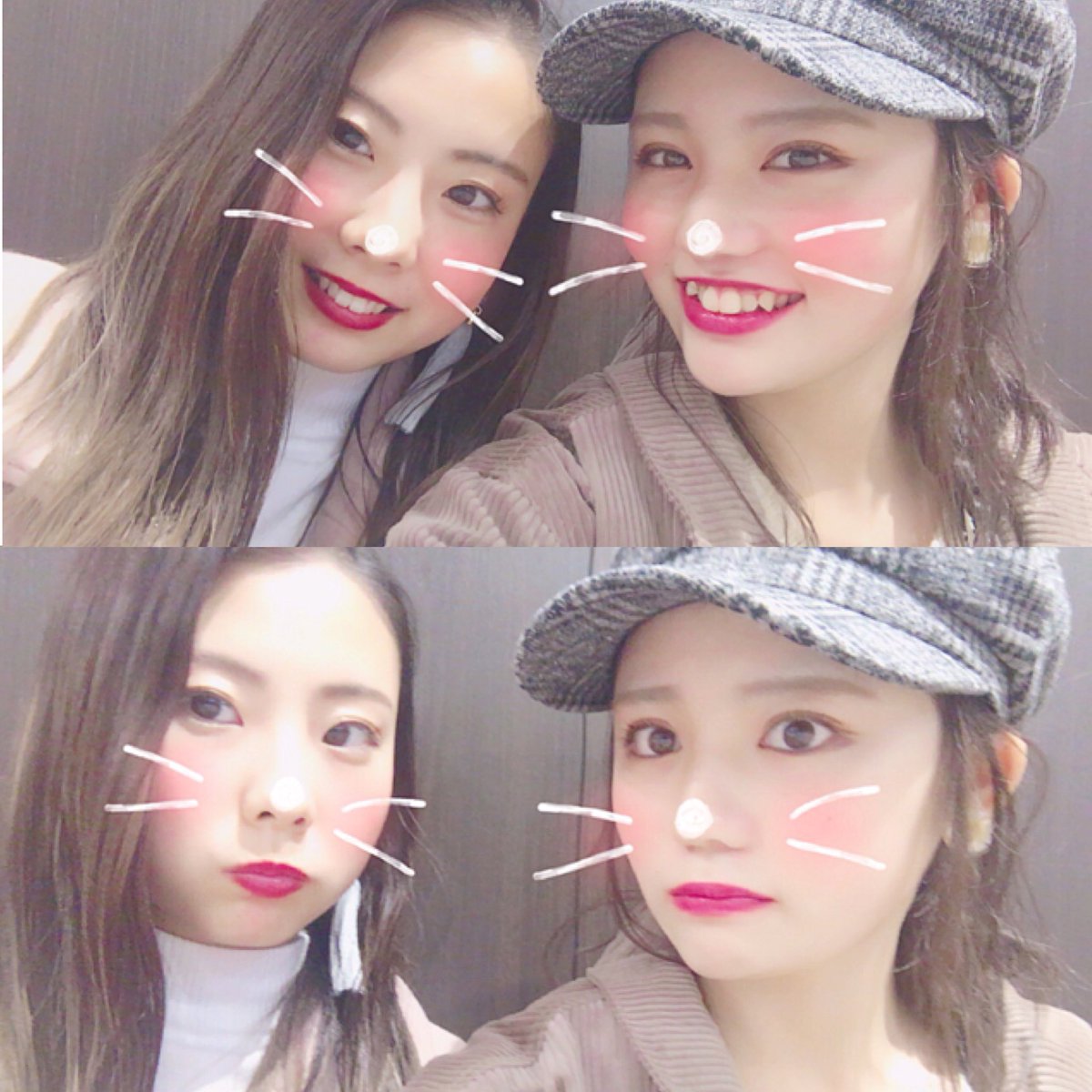 iyo__1008's tweet photo. 中学の時に比べたら2人とも成長したよね〜🤷‍♀️💓 https://t.co/Qrnc0E1OCe