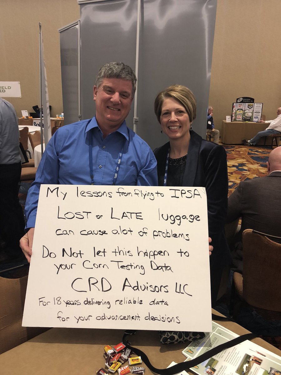 LathamSeeds's tweet photo. Lost data is like lost luggage... airlines handed Fred 🍋 but he smiled & made lemonade! Stop by Exhibit Hall at #ipsa2018. #drivingseed https://t.co/S3dYRSFLFM