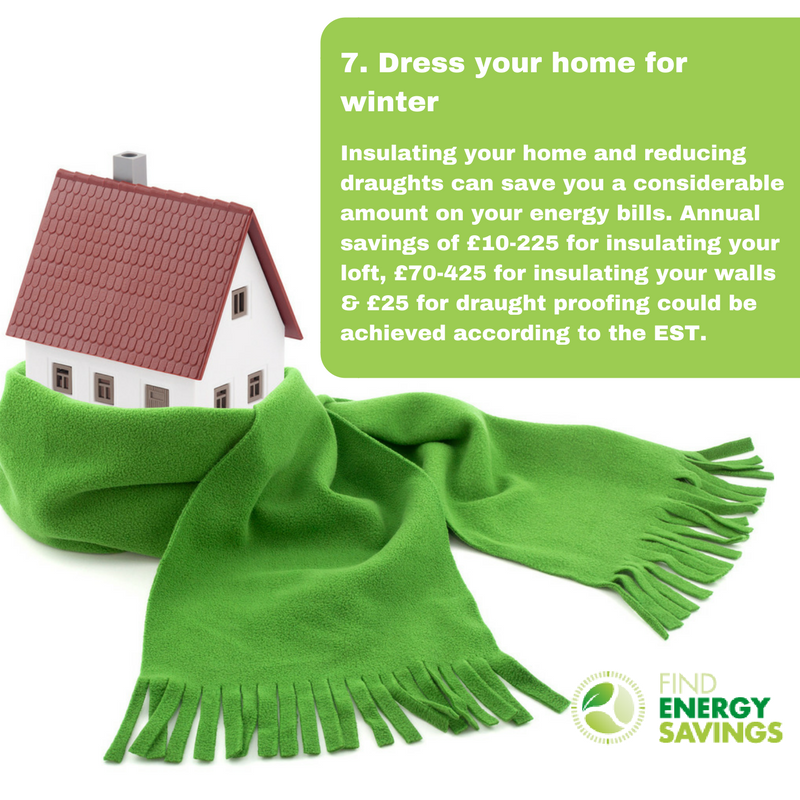 National cut your energy costs day tip 7:
