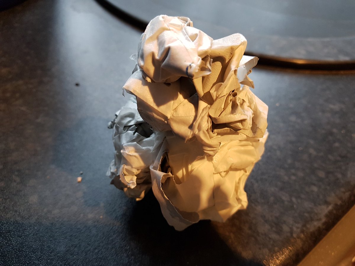 MandyCanUDigIt's tweet image. I've made a model #BB8 out of used masking tape. #diyhell #decorating #goingmad #StarWars