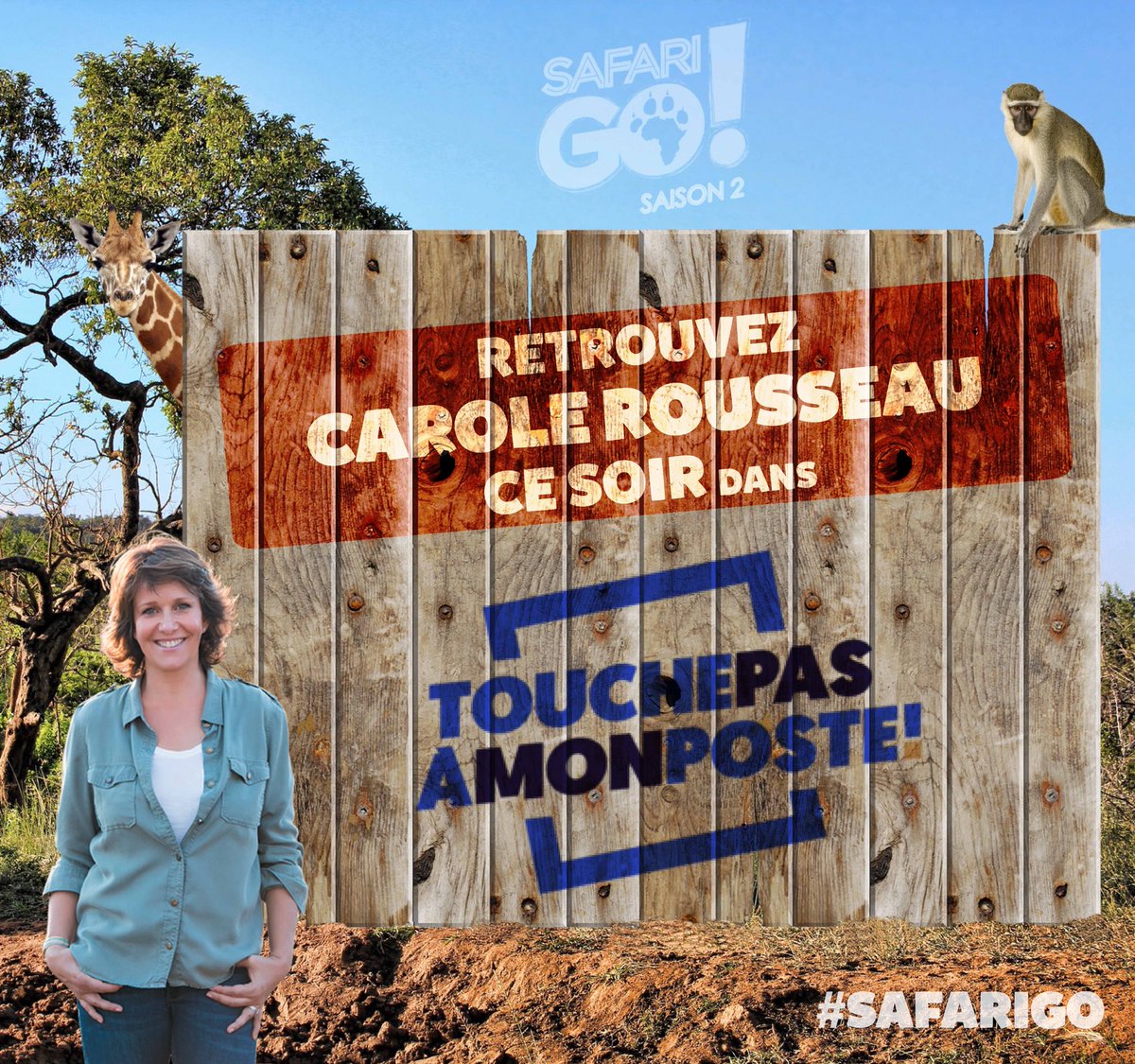 guimardo's tweet photo. Retrouvez #CaroleRousseau ce soir dans @TPMP avec @Cyrilhanouna pour vous parler de la saison 2 de @SafariGotv ! Et... du #CodeDesRangers 😁 https://t.co/1xNaewXHpv