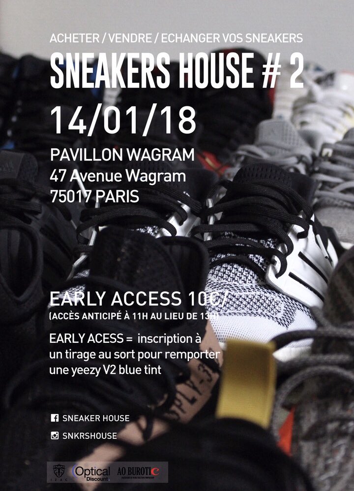 FF_Paris's tweet photo. Nous aurons le plaisir de vous retrouver ce dimanche 14 janvier à la deuxième édition du Sneaker House ! https://t.co/Dzm3A2elL5